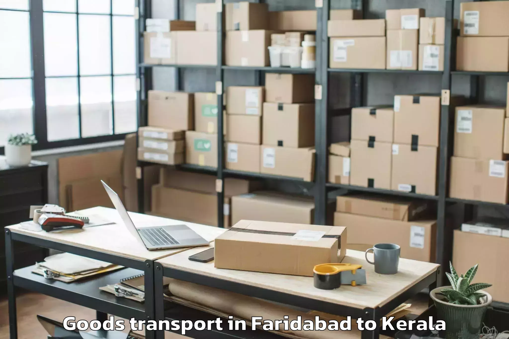 Affordable Faridabad to Cheruthuruthi Goods Transport